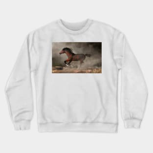 Galloping Warrior Horse Crewneck Sweatshirt